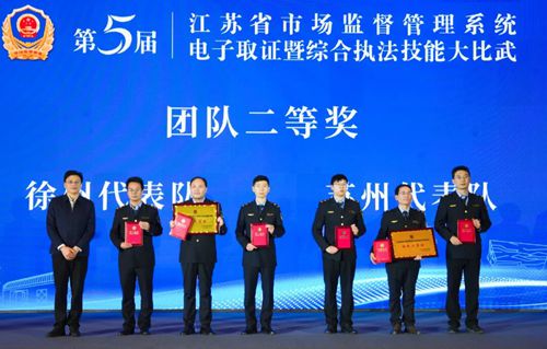 徐州市市场监管局在全省市场监管系统电子取证暨综合执法大比武中